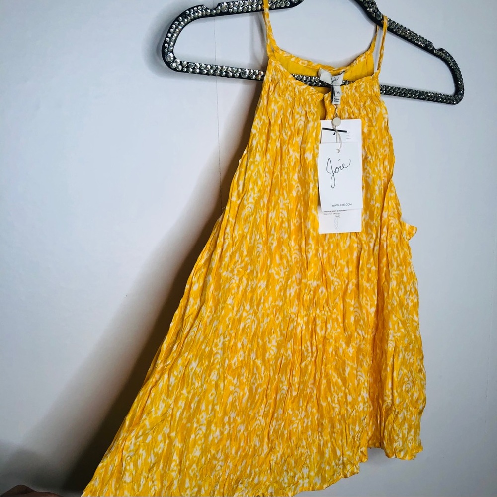 Joie Hirota Silk Crinkle Tank View 3